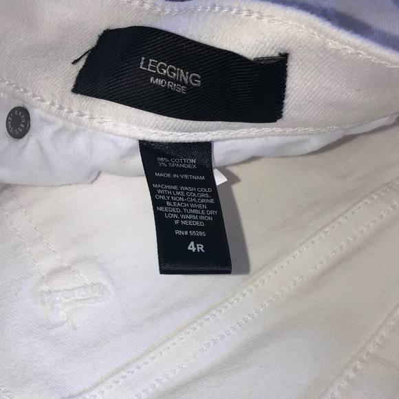 Express Distressed White Leggings - Picture 7 of 7